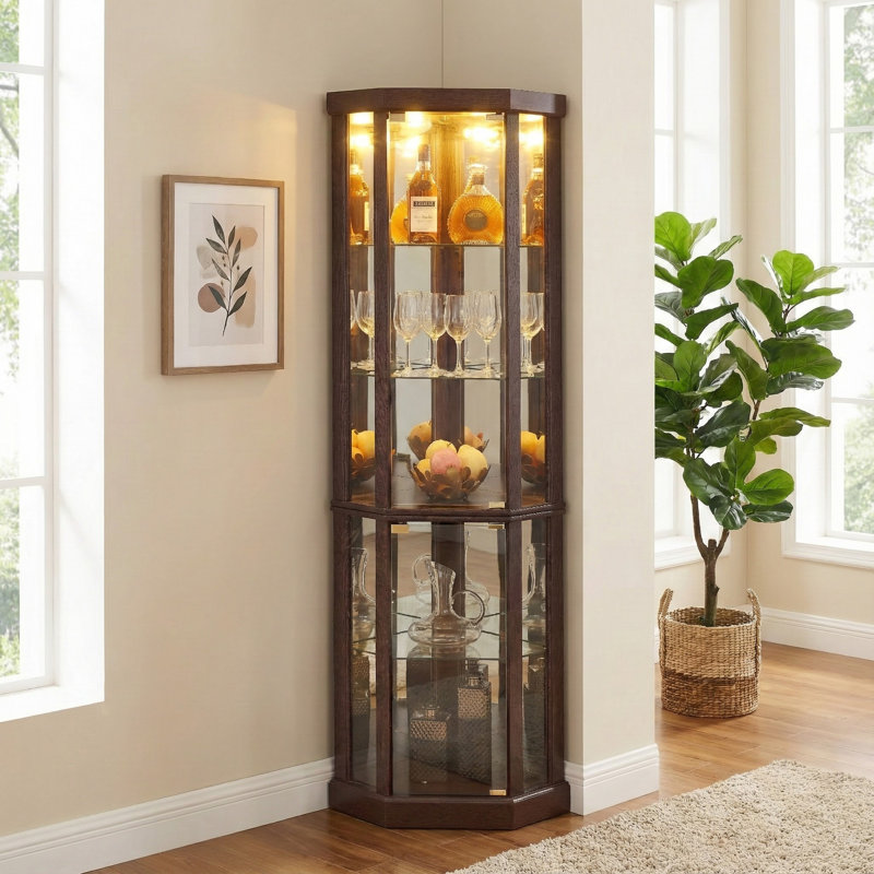Vitrine de coin Cherry, Cerisier