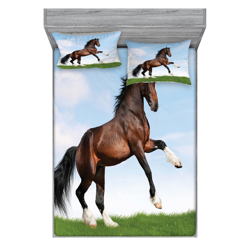 Microfiber Sheet Set, Queen Sheet Set with Fitted Sheet