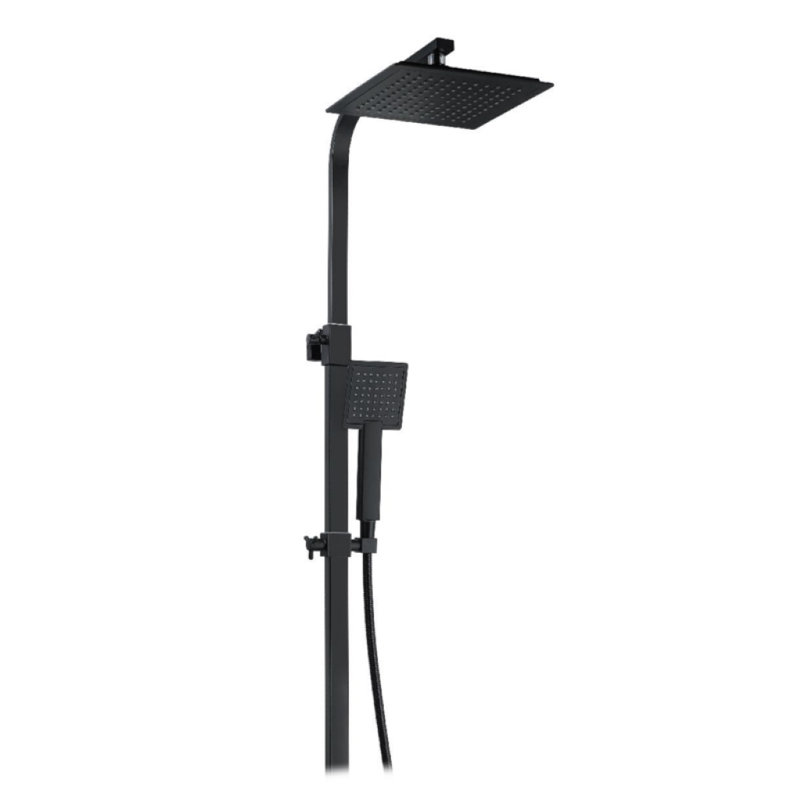 Caines Mixer Shower with Dual Shower Head, Black