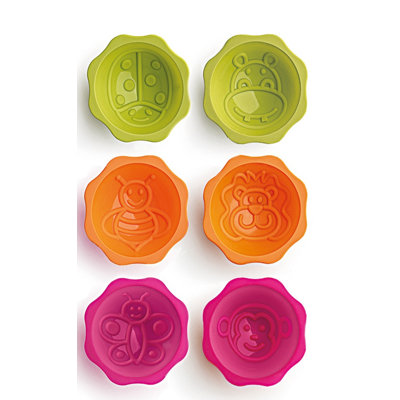 Brilliant 6 Cup Non-Stick Silicone Mould with Lid