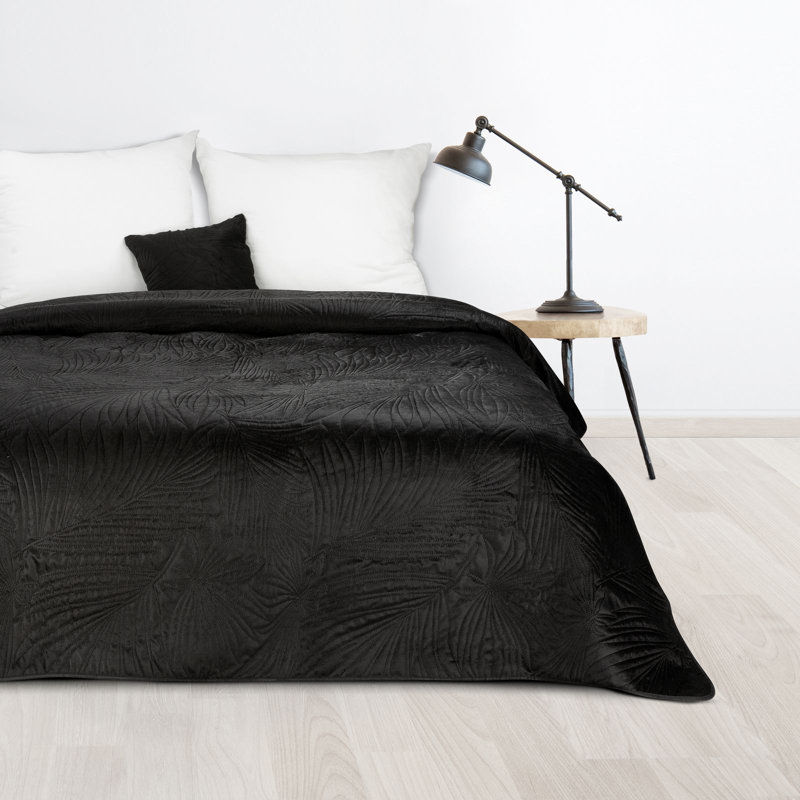 Mercer41 Preble Bedspread, W170 x L210cm, Black