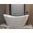 59 "Acrylic Freestanding Tub, Gloss White,  With Chrome Overflow And Pop-Up Drain, CUPC Certified