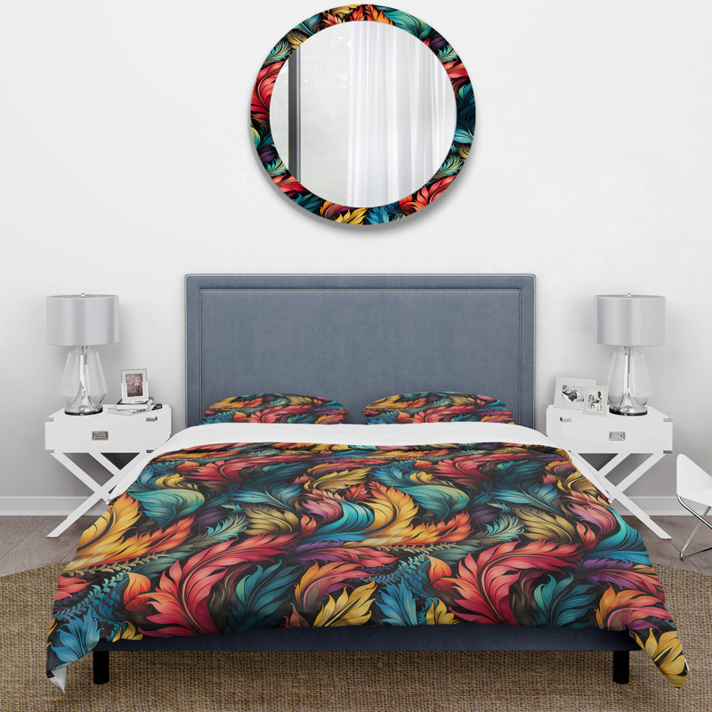 Ensemble de housse de couette Exotic Tapestries Boho, Housse de couette pour grand lit et 2 taies décor