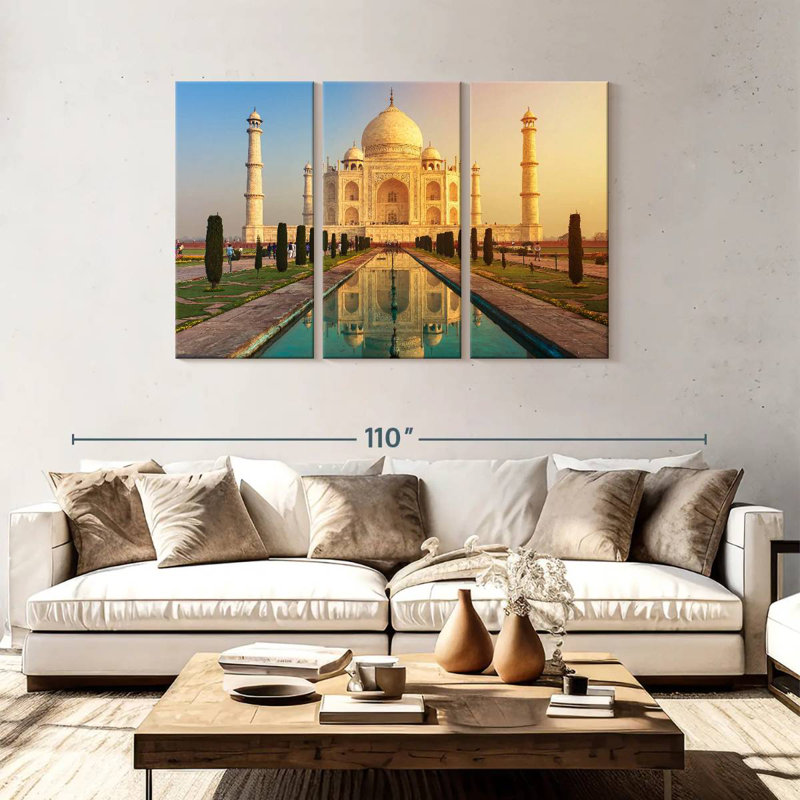 Réflexion Adella Taj Mahal, H 48 po x l 74 po
