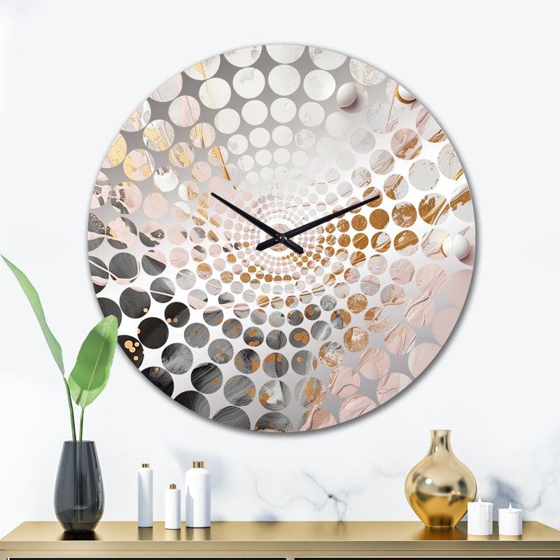 Baljit - Horloge murale abstraite en marbre, Très grand