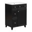 Armoire de meuble-lavabo 24 po avec lavabo en céramique, 2 tiroirs, 1 porte-275950239-275950179