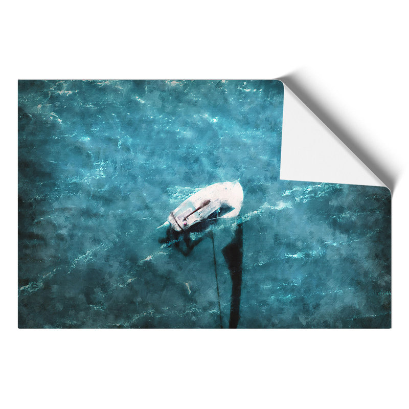 Scow Boat Out Sailing - No Frame Print, 42cm H x 59cm W x 0.1cm D