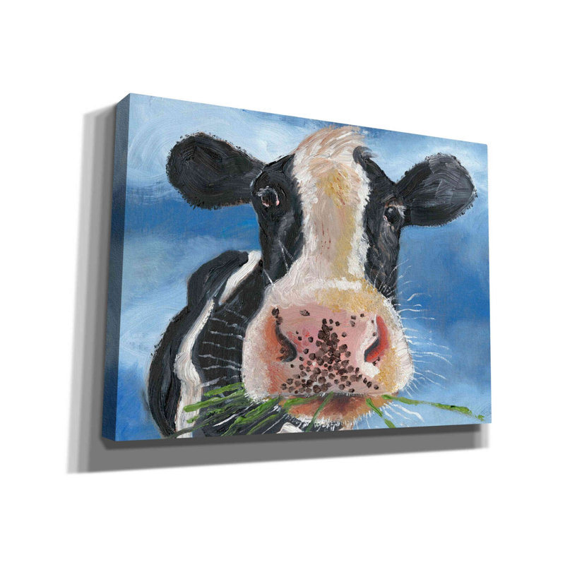 «Morning Chew II» par Alicia Ludwig, art mural sur toile, H 40 po x l 54 po x P 1,5 po