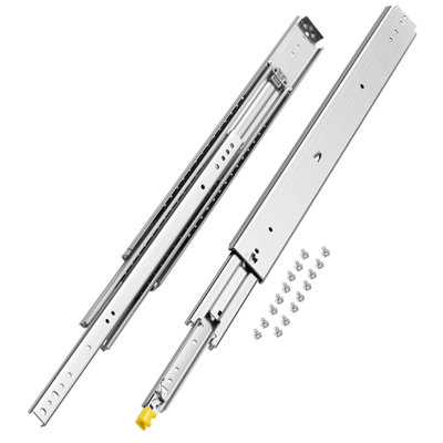 1 Pair 16-60 in Soft-Close Drawer Slides Ball Bearing Full Extension