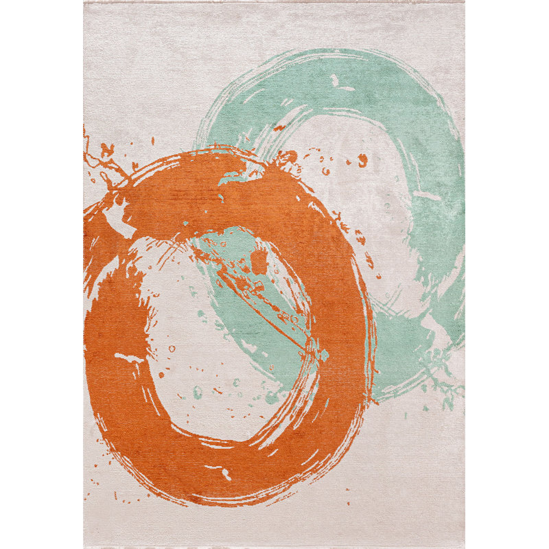 Allyshia Abstract Hand Loom Indoor / Outdoor Area Rug, Rectangle 240 x 300cm