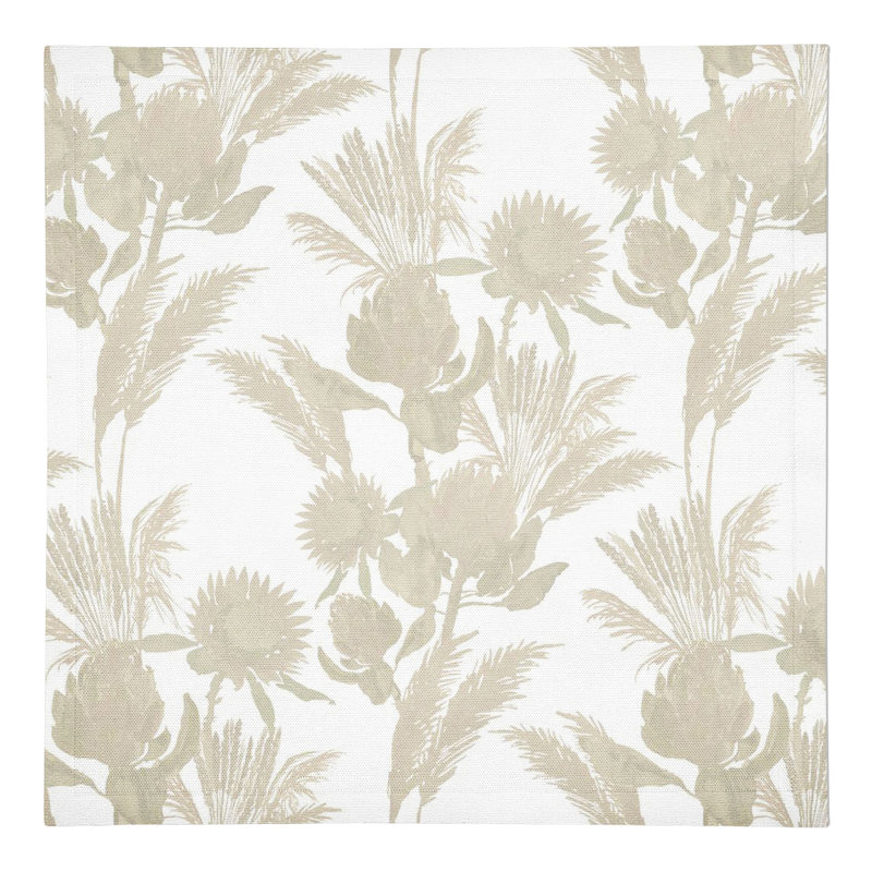 Floral Rectangle Napkin, Cream Tones