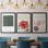 Divided Plot IV  -Custom Framed  Wrapped Gallery Canvas - 3 Pieces