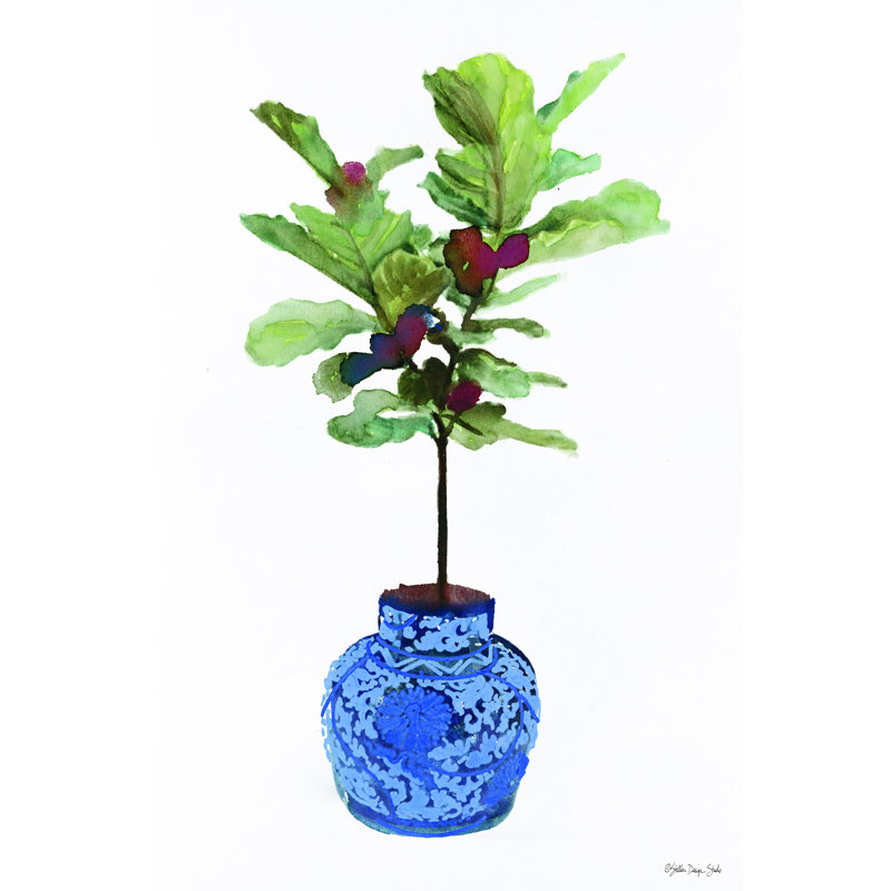 Figuier par Stellar Design Studio - impression, H 18 po x l 12 po, Toile tendue