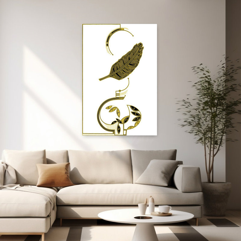 Contemporary Art Abstract Contemporary Wall Art 1 Piece Wrapped Canvas Wall Art, 152.4 cm H x 101.6 cm W