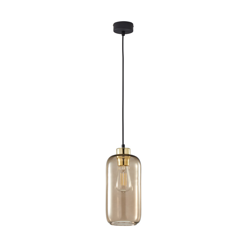 Schaefer 1 - Light Single Jar Pendant, Brown