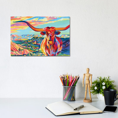 Palo Duro, Texas Longhorn - impression d'art mural