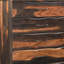 Commode standard 36 po à cinq tiroirs en bois massif brun foncé