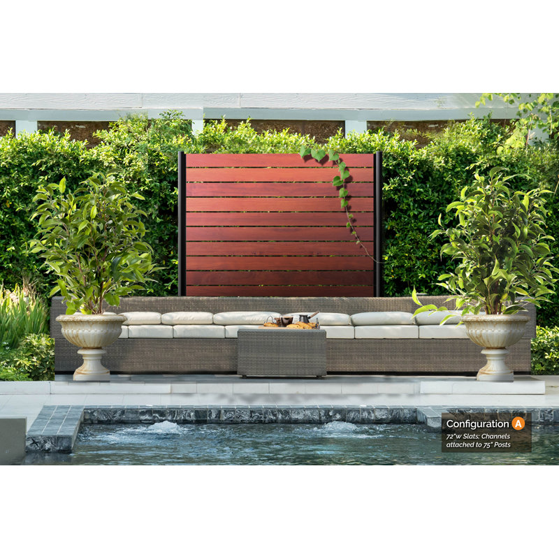 72” Galvanized Steel Adjustable Slat Fence Frame Kit