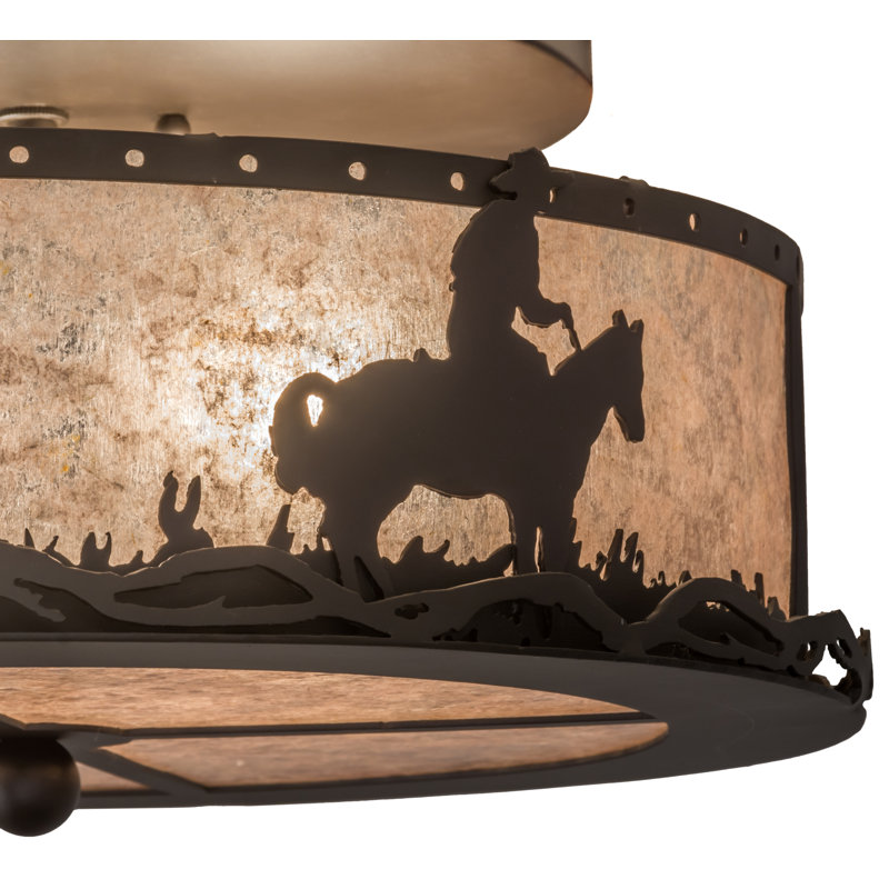 Rustic Lodge 2 - Light Flush Mount