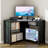 Corner Desk With Power Outlets and 3-Color Sensor Lights For Small Space-1451465165