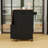 Farmhouse Mobile Kitchen Cart with Drop Leaf, Towel Rack and Lockable Wheels-433478557