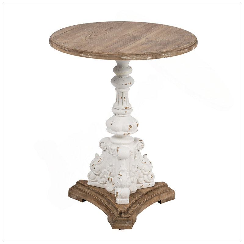 Antique White Round  Coffee Table