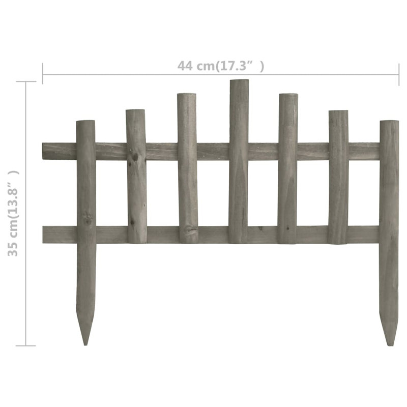 Meaghan 35 cm H x 44 cm W Lawn Edging Fencing