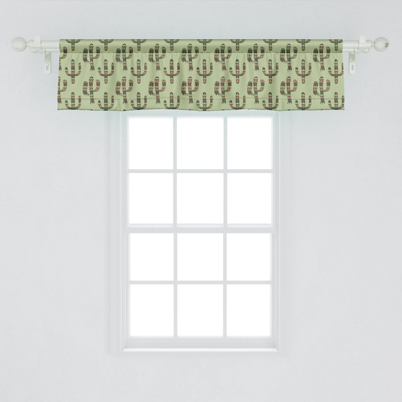 Ensemble de 2 cantonnières Ambesonne Cactus, L 42 po x L 12 po