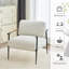 Fauteuil d'appoint moderne en chenille de métal de 27,75 po de largeur Dajauna-1514029360