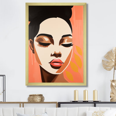 Minimalisme, femme noire, beauté III - art mural afro-américain
