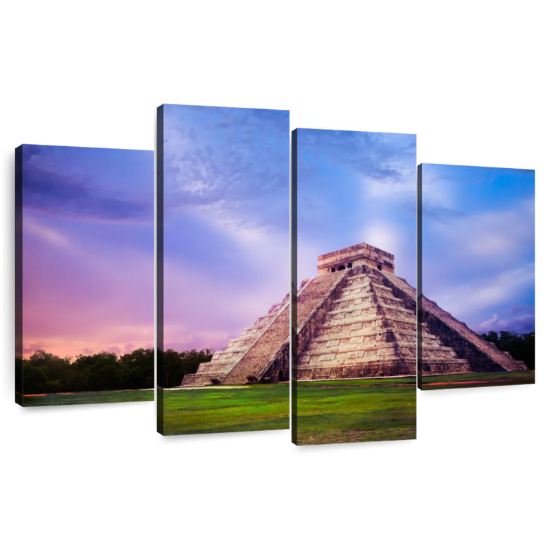 Adella Temple Of Kukulkan, 22" H x 36" W