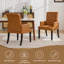 Fauteuil capitonné rembourré à dossier haut, similicuir-1886541568