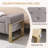 Upholstered Flip Top Storage Benches With Metal Feet-1417771888