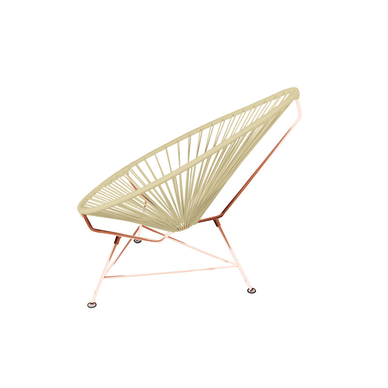 Fauteuil intérieur / extérieur Junior Junior Acapulco, Ivoire / cuivre