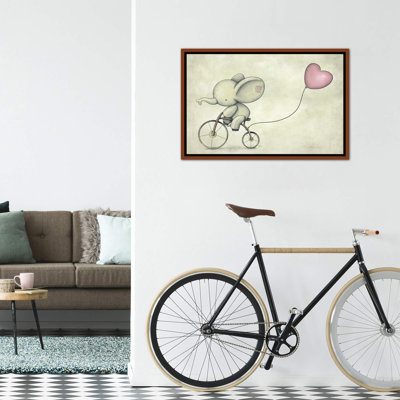 " Cute Elephant Riding A Bike II " by Mike Koubou