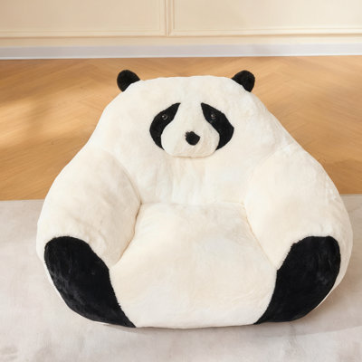 Bean Bag Chair for Kids, Small Bean Bag Couch with Filler, Ultra Soft Floor Sofa for Boys and Girls, Stuffed Lazy Sofa for Bedroom Dorm Reading, Beige by Ivy Bronx