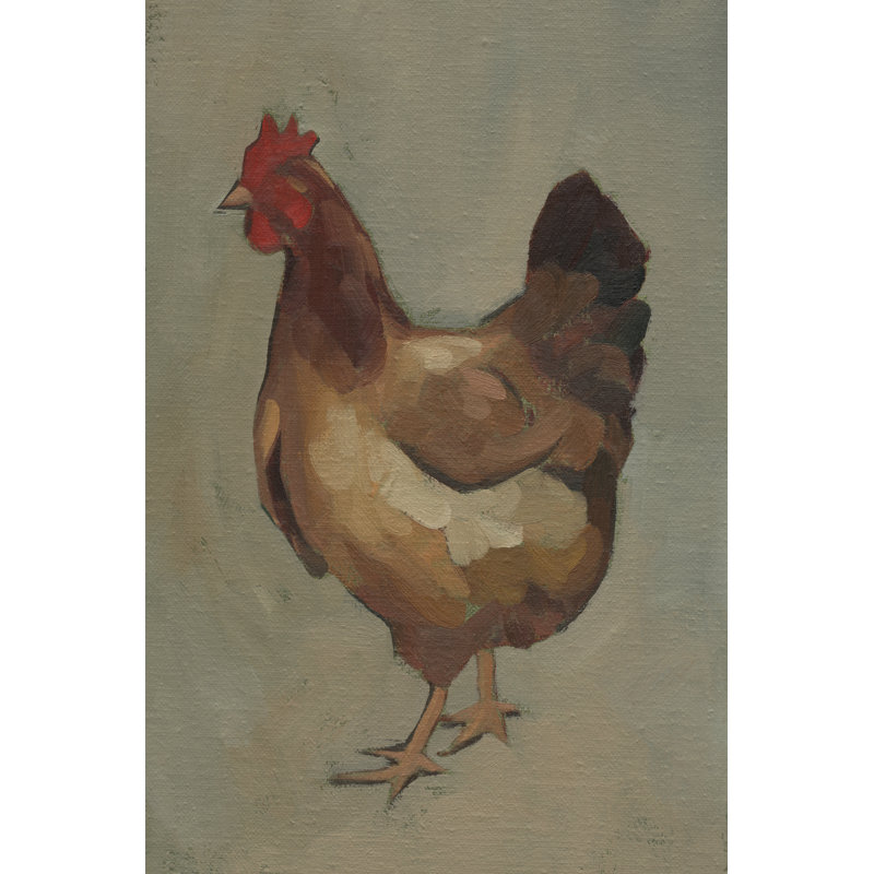 Egg Hen II by Jacob Green - Painting, Wrapped Canvas, 91 cm H x 61 cm W