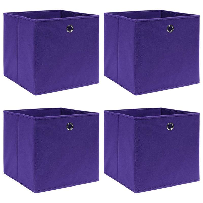 Rebrilliant Fabric Decorative Bin, Yellow, 28cm H x 28cm W x 28cm D