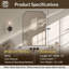 Modern Curved Corner Rectangle Bathroom Vanity Mirror | Stainless Steel Frame-440042836-440042842
