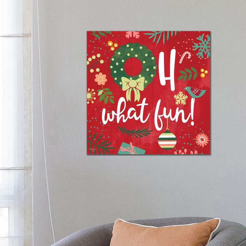 Oh What Fun! by Mollie B. - Wrapped Canvas Gallery-Wrapped Canvas Giclée, 66.04cm H x 66.04cm W