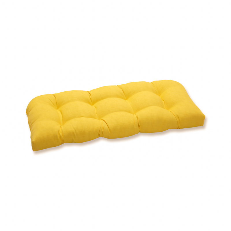 Coussin de causeuse Amarina, Jaune