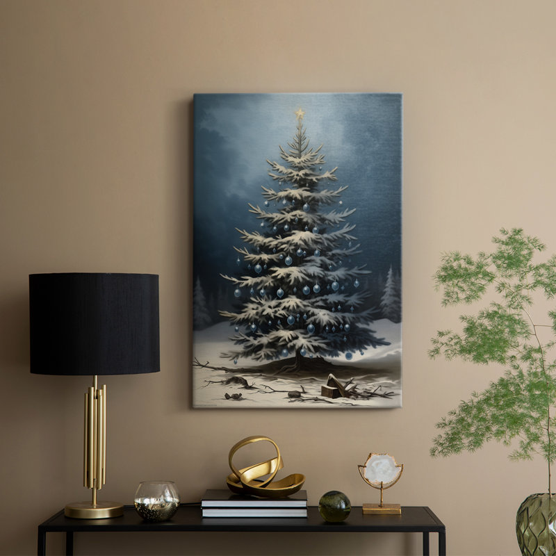 Art de Noël des Fêtes de Noël - galerie Cavas sur mesure, H 48 po x l 32 po