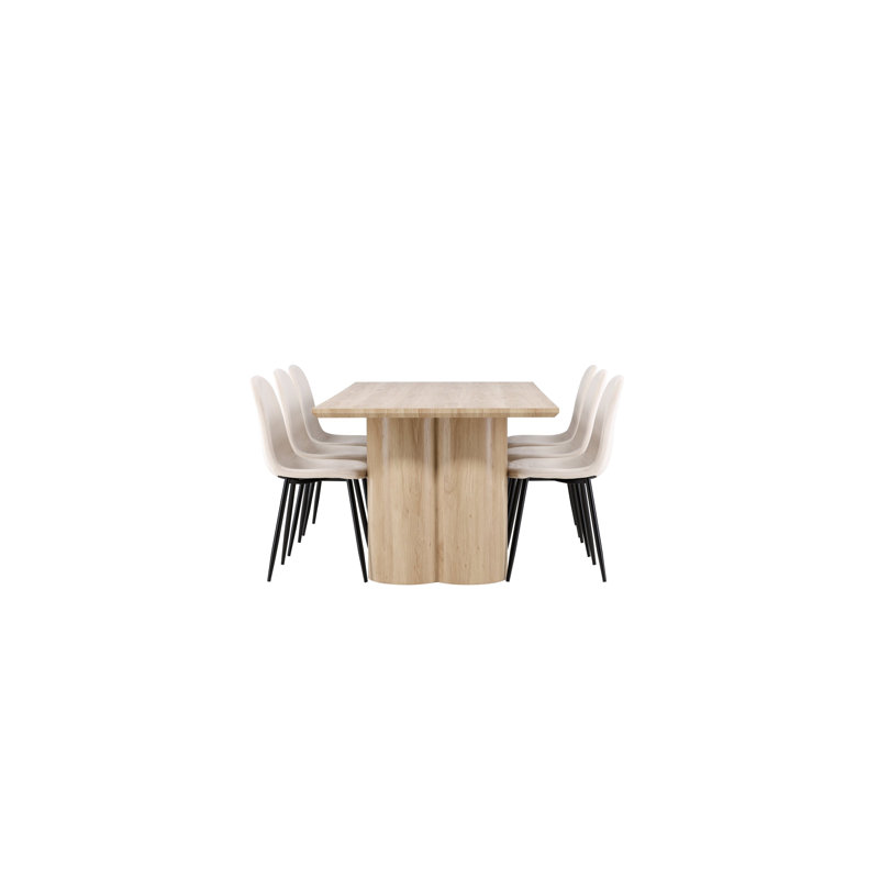 Nitara 6 - Person Dining Set