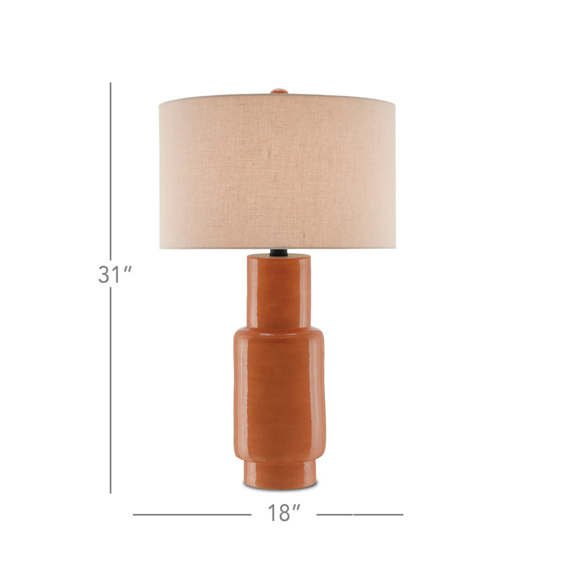 Janeen Table Lamp, Orange