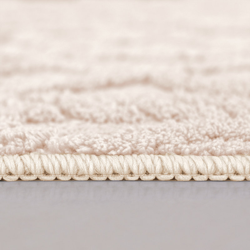 Tapis pour salle de bain Dailah, Ivoire