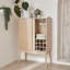 Alphanso 80cm Scandinavian Style Wine and Dinnerware Cabinet