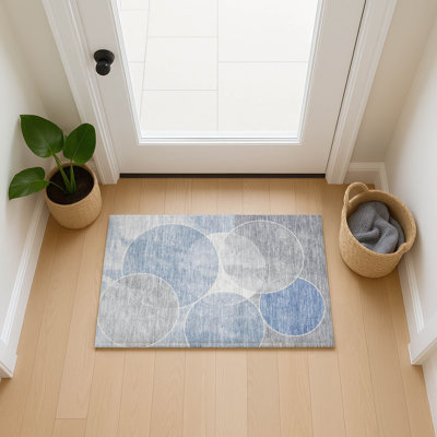 Machine Washable Indoor/Outdoor Pablo ACN2286 Geometric Rug