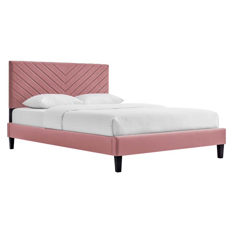 Modway Roxanne Platform, Dusty Pink, Queen