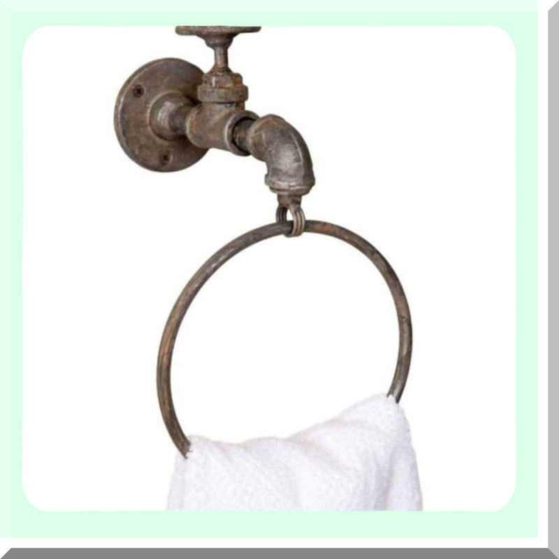 AquaFlow Industrial Spigot & Towel Ring Combo