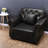 Comfortable Faux Leather Sofas 41.3 Inch Modern Chesterfield For Home